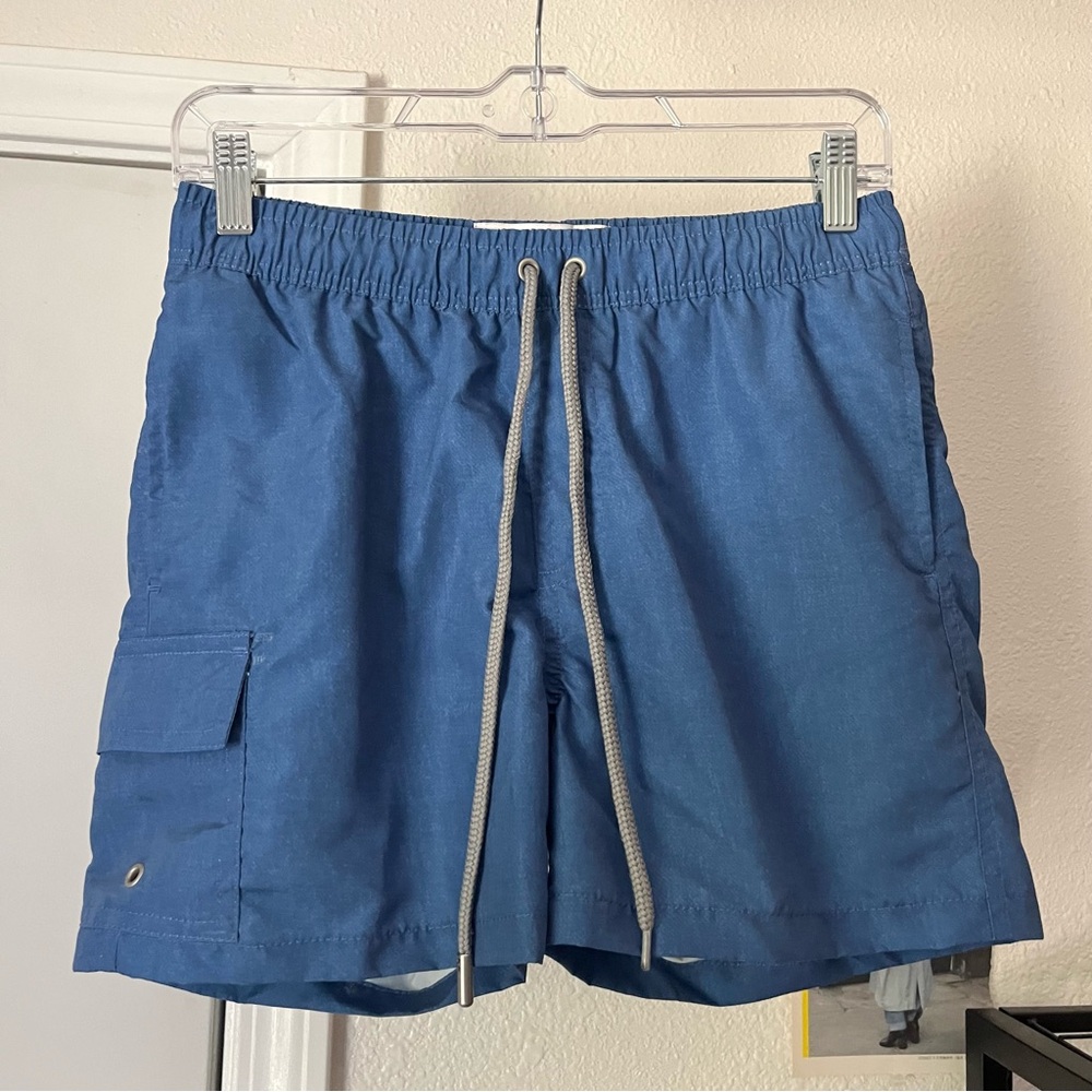CORRIDOR NYC blue men’s elastic drawstring waist‎ shorts